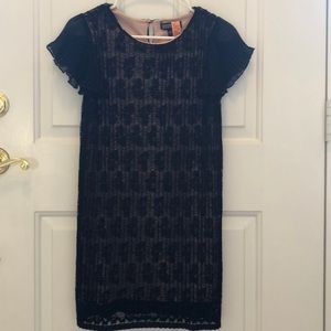 Beautiful black dress with lining underneath.